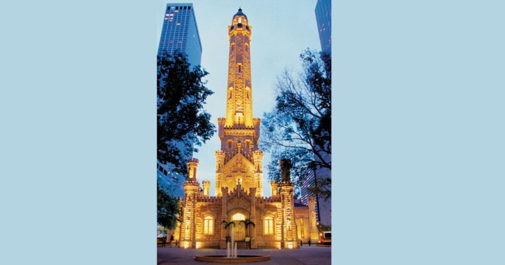 1/6 of The Chicago Water Tower - 25 Feet Size Reference